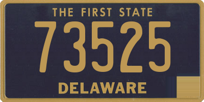 DE license plate 73525