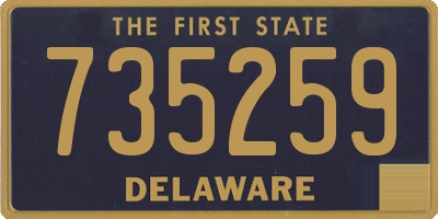 DE license plate 735259