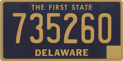 DE license plate 735260