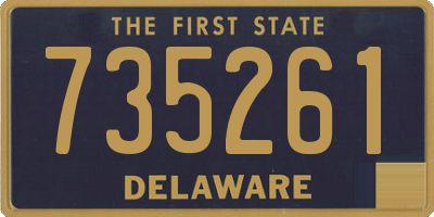 DE license plate 735261