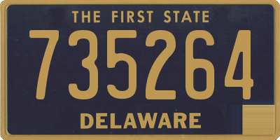 DE license plate 735264