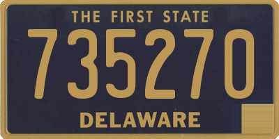 DE license plate 735270
