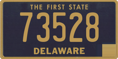 DE license plate 73528