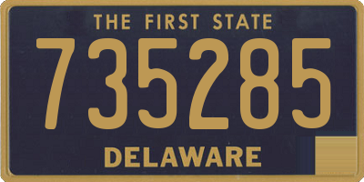 DE license plate 735285