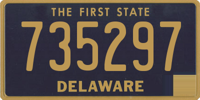 DE license plate 735297