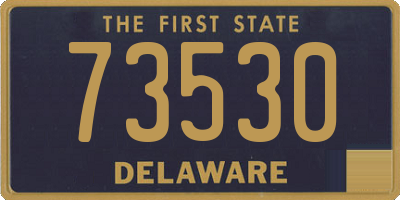 DE license plate 73530