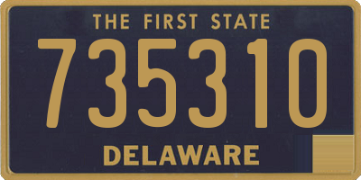 DE license plate 735310