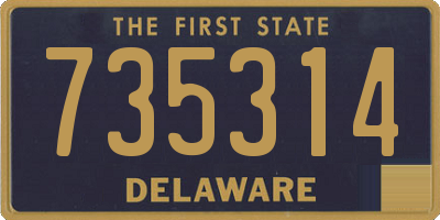 DE license plate 735314