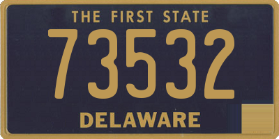 DE license plate 73532