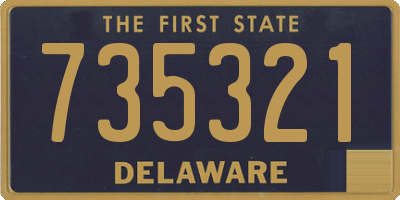 DE license plate 735321