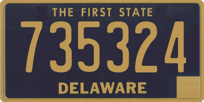 DE license plate 735324