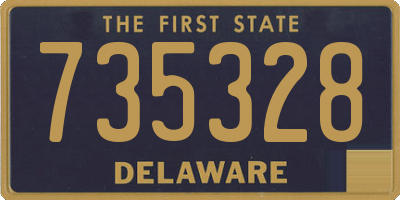 DE license plate 735328