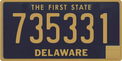 DE license plate 735331