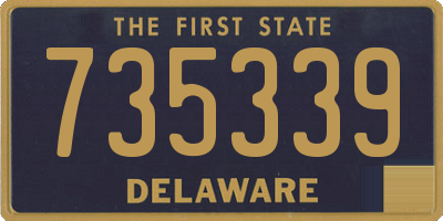 DE license plate 735339
