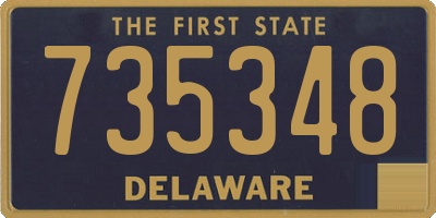 DE license plate 735348