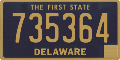 DE license plate 735364