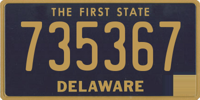 DE license plate 735367
