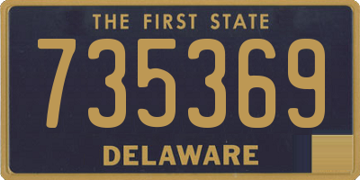DE license plate 735369