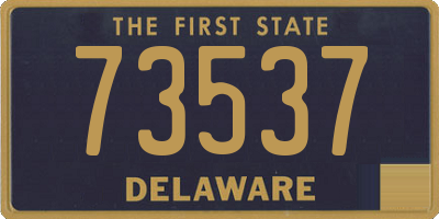 DE license plate 73537