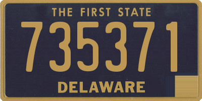 DE license plate 735371