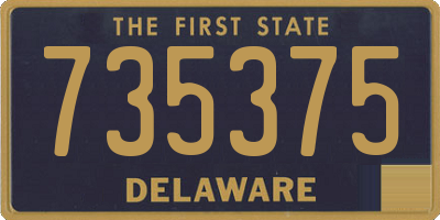 DE license plate 735375