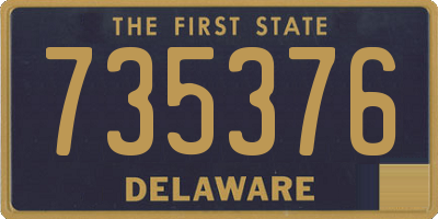 DE license plate 735376