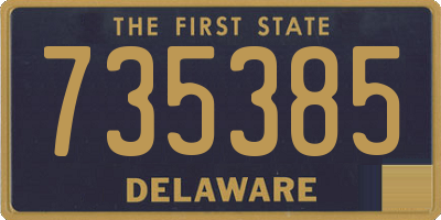DE license plate 735385