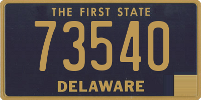 DE license plate 73540