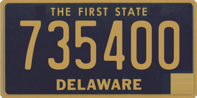 DE license plate 735400