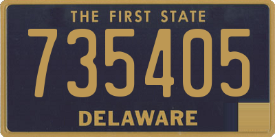 DE license plate 735405