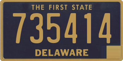 DE license plate 735414