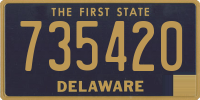 DE license plate 735420