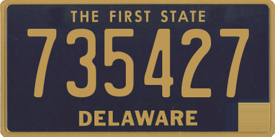 DE license plate 735427