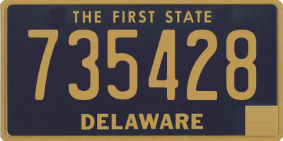 DE license plate 735428