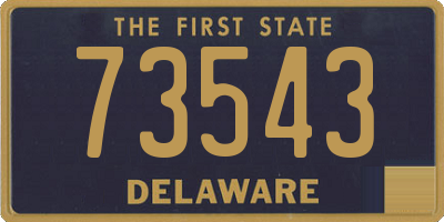 DE license plate 73543