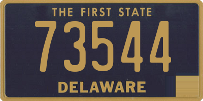 DE license plate 73544