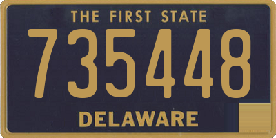 DE license plate 735448