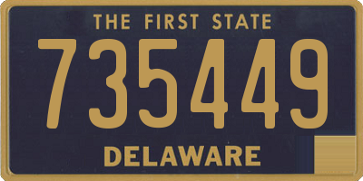 DE license plate 735449
