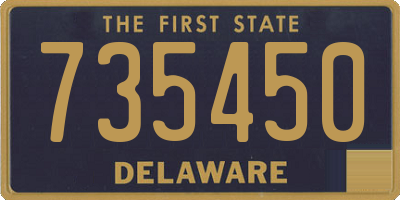 DE license plate 735450