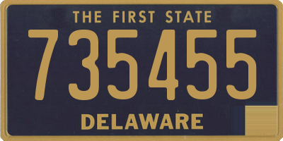 DE license plate 735455