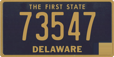 DE license plate 73547