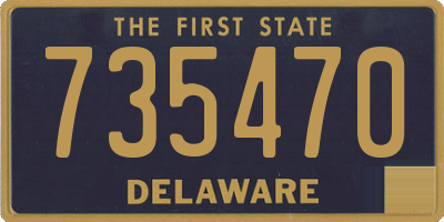 DE license plate 735470