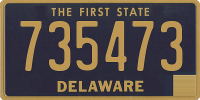 DE license plate 735473
