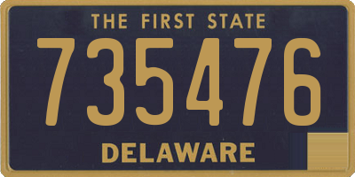 DE license plate 735476