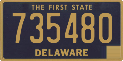 DE license plate 735480