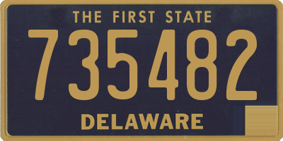 DE license plate 735482