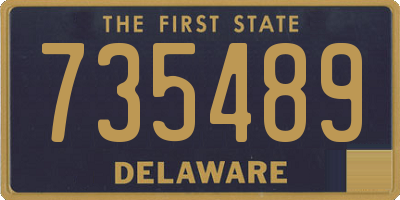 DE license plate 735489