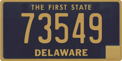 DE license plate 73549