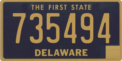 DE license plate 735494