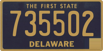 DE license plate 735502